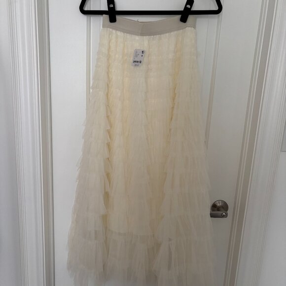 NWT Free People Ruffle Maxi Skirt - Picture 2 of 7